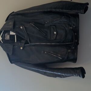 1960s Men's Black Biker Jacket